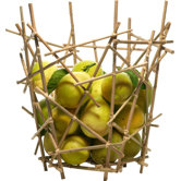 Blow-Up Bamboo Citrus Basket by Fratelli Campana