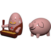 Peter and Palla Figurine