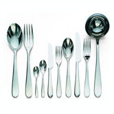 Nuovo Milano Flatware Collection in Mirror Polished by Ettore Sottsass