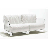 Pop Loveseat with Transparent Leg