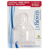 Wide Neck Baby Bottle Nipple 2 Pack