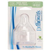 Y-Cut Cereal Wide Neck Baby Bottle Nipple 2 Pack