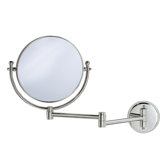 Magnifying 8" Swinging Wall Mirror in Chrome