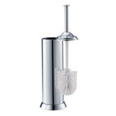 Toilet Brush Holders in Chrome or Satin Nickel