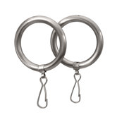 Marina Shower Curtain Rings in Satin Nickel
