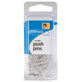 75 Count Clear Push Pin