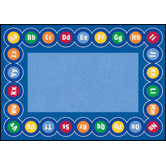 Cut Pile ABC Rotary Kids Rug
