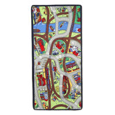 Ride the Train Kids Rug
