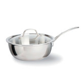 Tri-Ply Stainless Steel 3-qt. Chef's Pan with Lid