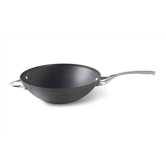 Contemporary Nonstick 12" Flat Bottom Wok