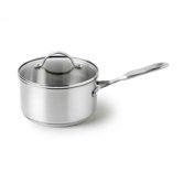 Simply Stainless Steel 1-qt. Saucepan with Lid