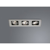 Artemis Three Light Recessed Spot Light in Matt Chrome