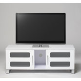 TV-Stand aus Holz f&uuml;r LCD- und Plasmafernseher mit Regal und zwei T&uuml;ren