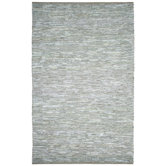 Matador Leather Chindi Grey Rug