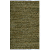 Matador Green Leather Chindi Rug