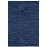 Matador Blue Leather Chindi Rug
