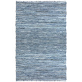 Matador Leather/Denim Dhurry Rug