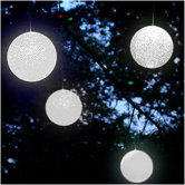 Solar Hanging Snowball Light (Set of 4)