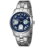 Women's Alessandra Watch in Silver with Blue Dial