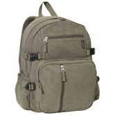 16.5" Cotton Canvas Backpack
