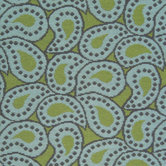 Geometric Florals Paisley Aqua Modern Rug