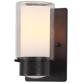 Essex One Light Outdoor Wall Sconce with Butterscotch Glass in Hammered Black