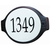 Media Address Plate in Hammered Black