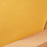 Ultra Suede Gold Yellow Square Pillow