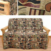 Hip Hop 5 Piece Full Skirted Futon Cover Set