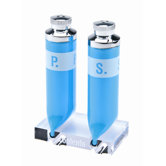2-tlg. Pfeffer- und Salzstreuer Set "P.S." in Blau