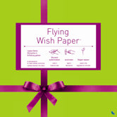 Fliegendes Wunschpapier "Flying Wish Paper&reg;" mit Ribbon-Dekor