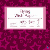 Fliegendes Wunschpapier "Flying Wish Paper&reg;" in Pink mit Sterne-Dekor