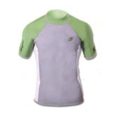 1.5mm XSPAN Men's Short Sleeve Top Wetsuit in Green