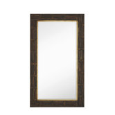 Mixed Media Rectangle Bevel Floor Mirror