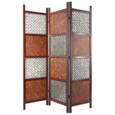 6Feet Tall Bamboo Leaf Room Divider