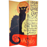 6Feet Tall Double Sided Chat Noir Room Divider