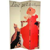 6Feet Tall Double Sided Dogs and Cats Room Divider