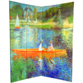 6 Feet Tall Double Sided Works of Renoir Room Divider