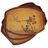 Branch of Life Tray Set (Set of 3)