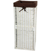 28" Laundry Hamper in White