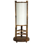 20" Koru Japanese Bamboo Table Lamp