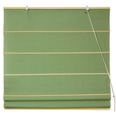 Cotton Roman Shades Blinds in Light Green