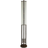 60 Inch Koru Japanese Bamboo Floor Lamp