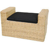 Rush Grass Storage Bench