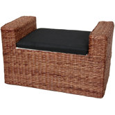 Rush Grass Storage Bench