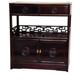 Long Life Display Cabinet in Rich Dark Cherry