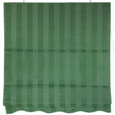 36" Striped Roman Retractable Blinds in Soft Green