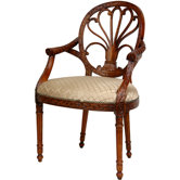 Queen Elizabeth Fabric Arm Chair