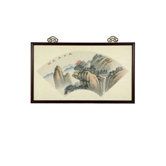 Mountain Retreat Oriental Watercolor Painting