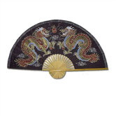 Chinese Dragons Oriental Fan